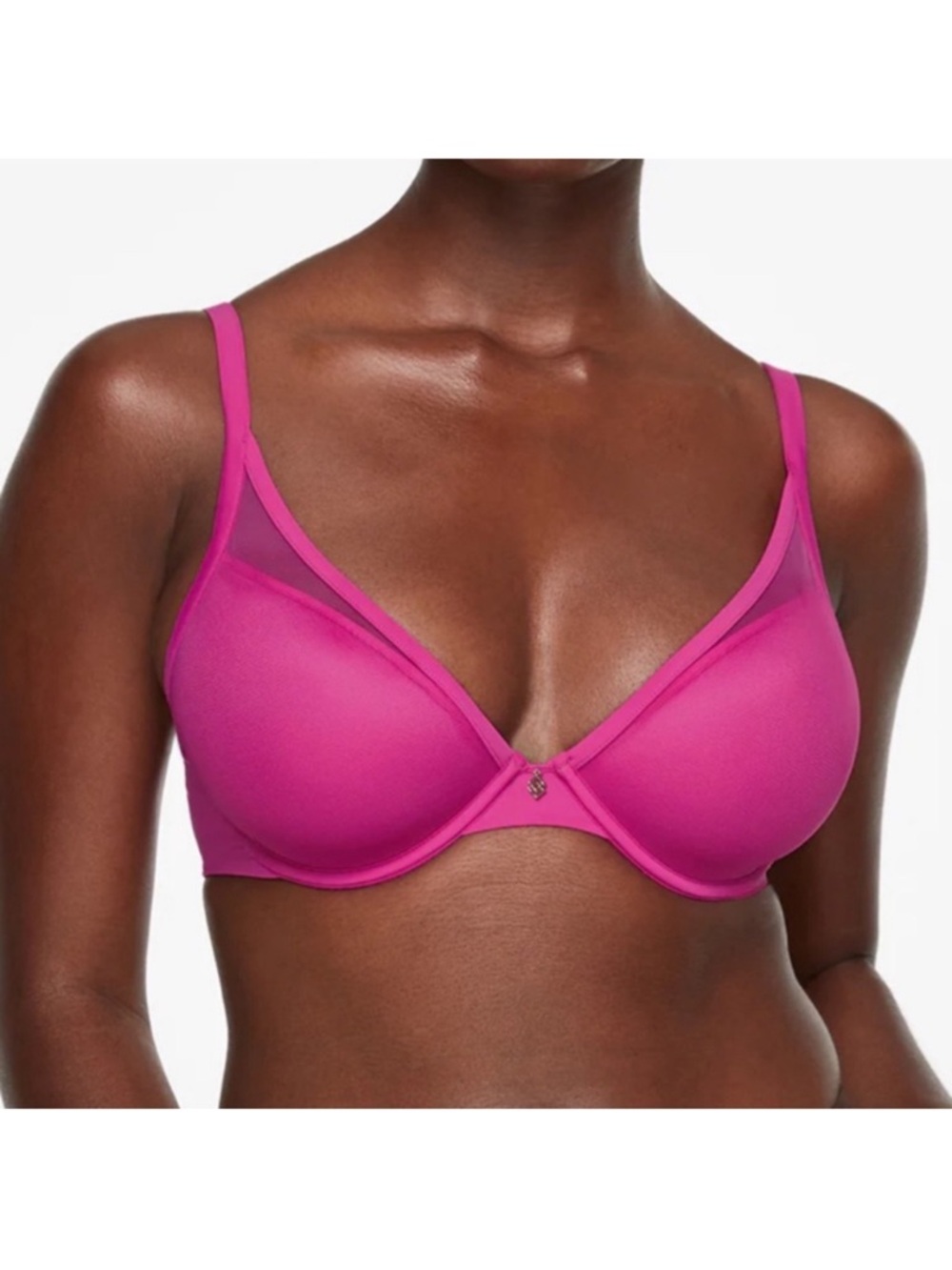 Third Love Classic 24/7 Uplift Plunge Bra 36H NWT Hot Pink Push Up
